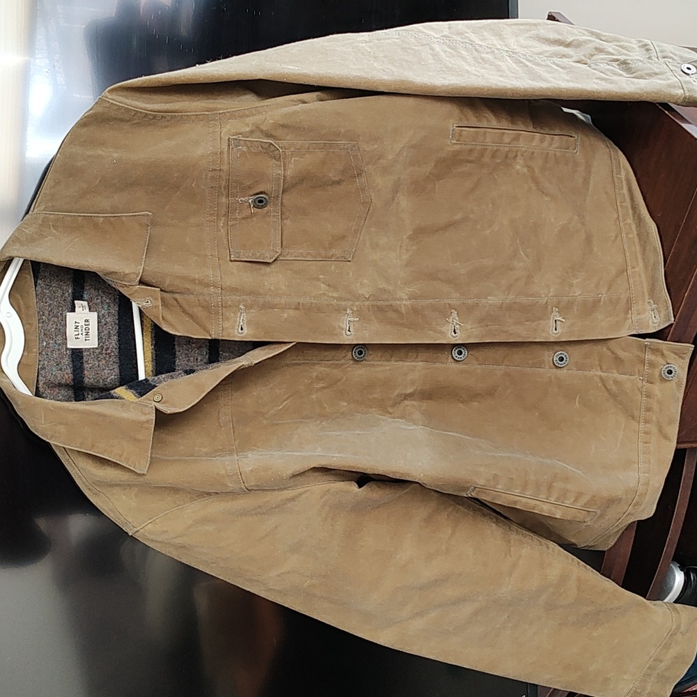 Flint and Tinder Waxed Jacket mens large